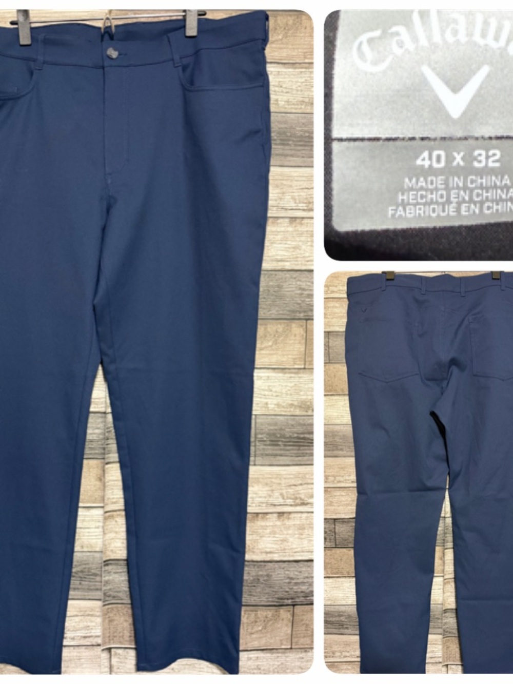 Callaway Golf Pants Men’s 40x32 Navy Blue Stretch Performance